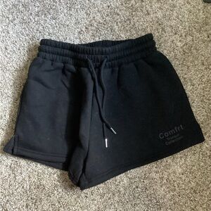 Black Athletic Shorts Comfrt Small Tranquil line